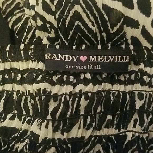 Final BRANDY MELVILLE B & W Dress w/back cut out, - Picture 3 of 4